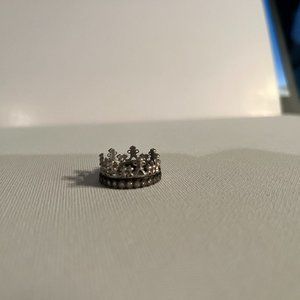 Armenta Silver Diamond Crown Ring